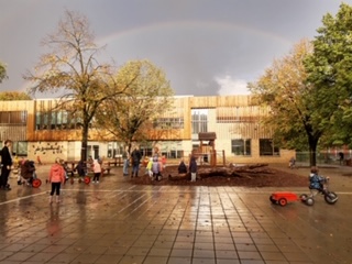 bienkorf regenboog